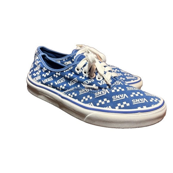 Vans Authentic Logo Repeat Blue & White Men 7/ Women 8.5 -507452- Skater, Casual - Picture 5 of 10